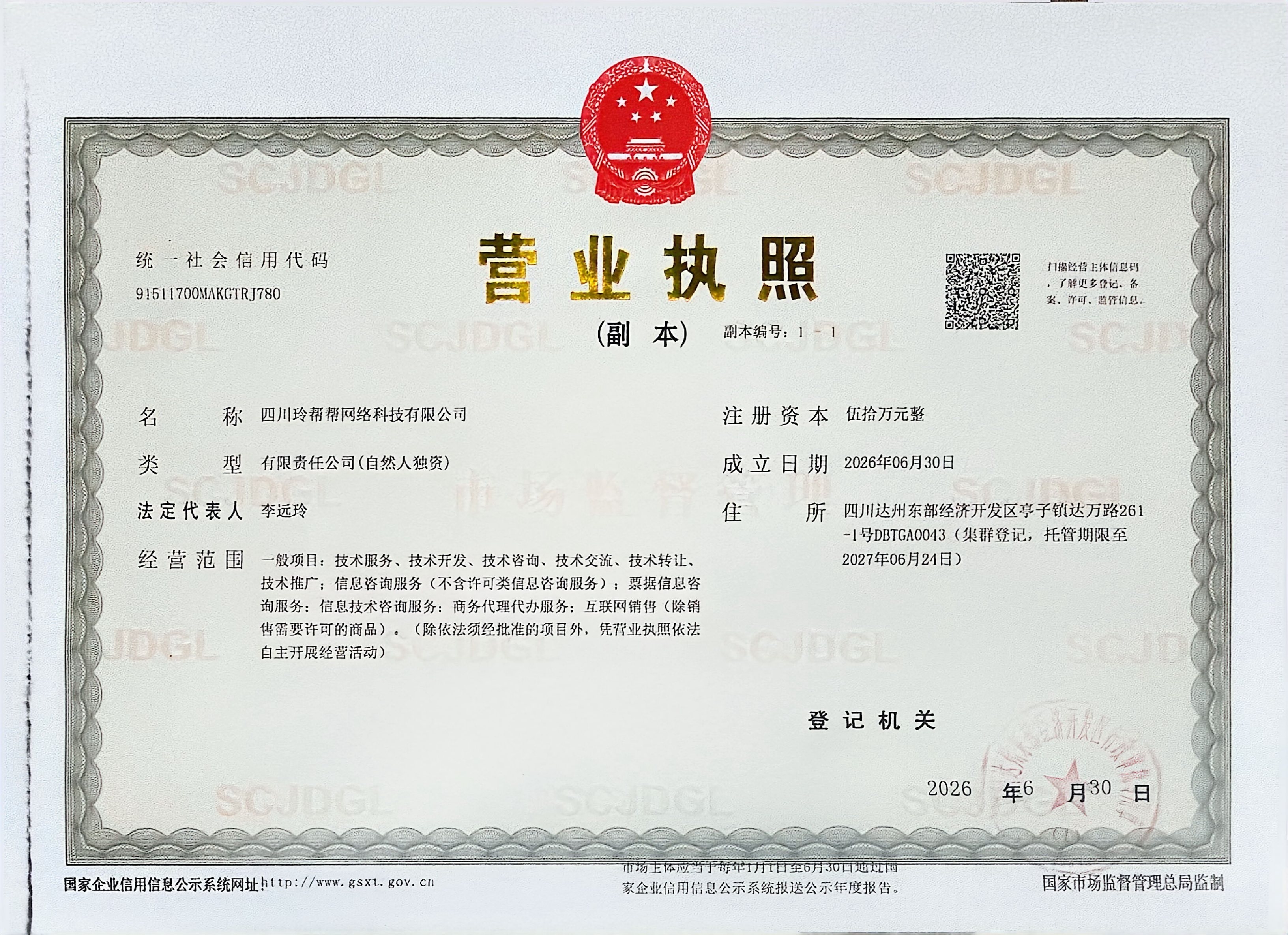四川玲帮帮网络科技有限公司